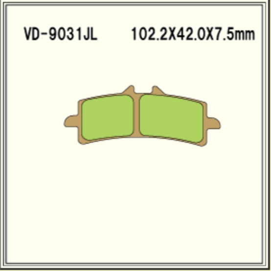 Тормозные колодки VD 9031RJLXX - VESRAH дисковые - тормозные колодки - Мотозапчасти - Интернет-магазин мотоэкипировки и мотозапчастей MотоГанза