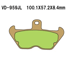 Тормозные колодки VESRAH VD 959JL - VESRAH дисковые - тормозные колодки - Мотозапчасти - Интернет-магазин мотоэкипировки и мотозапчастей MотоГанза