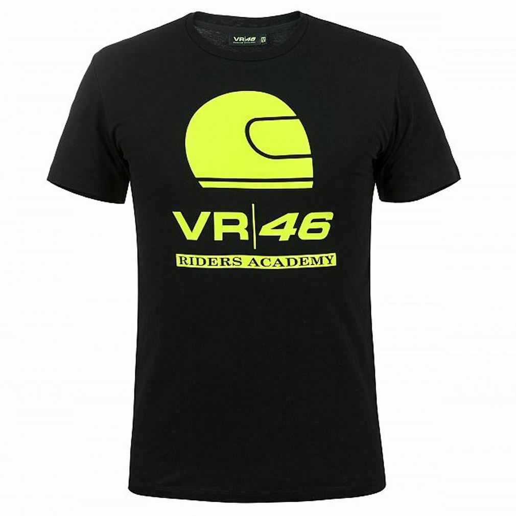 VR46 Футболка мужская Riders Academy черно-салатовая  - VR 46 - прочее - Мотоэкипировка - Интернет-магазин мотоэкипировки и мотозапчастей MотоГанза