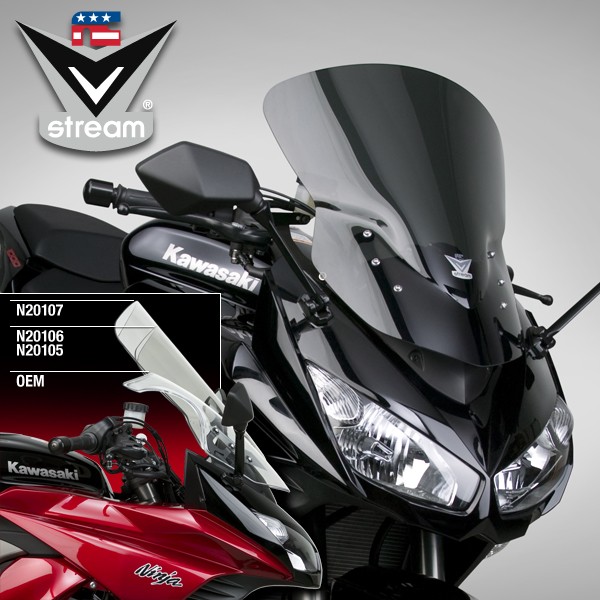 N20105 Лобовое стекло VSTREAM  Kawasaki Z1000SX Ninja - NATIONAL CYCLE - Аксессуары - Интернет-магазин мотоэкипировки и мотозапчастей MотоГанза