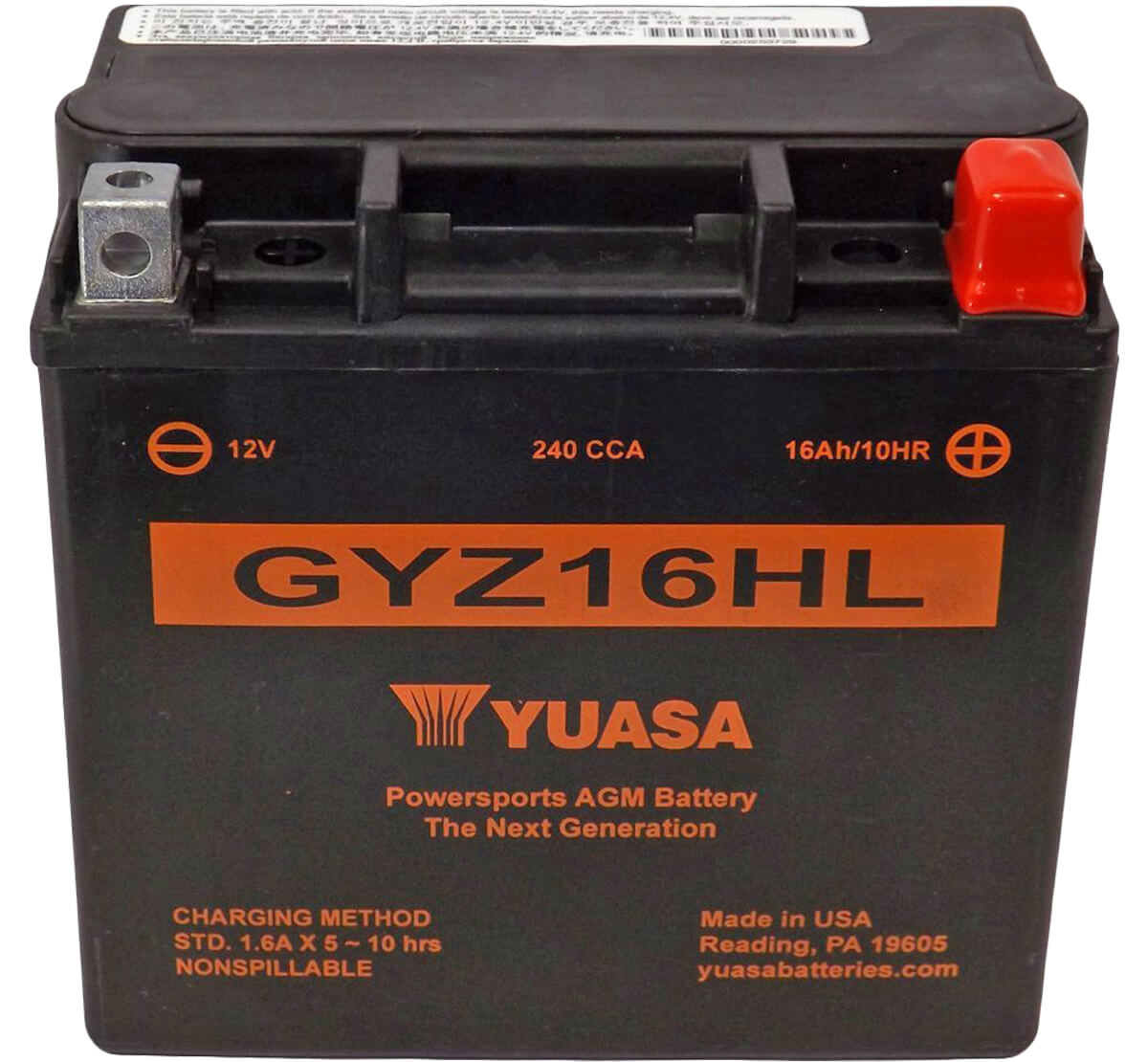 Аккумулятор YUASA GYZ16HL - Аккумуляторы YUASA - аккумуляторы - Мотозапчасти - Интернет-магазин мотоэкипировки и мотозапчастей MотоГанза