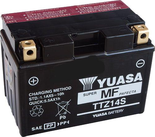 Аккумулятор YUASA TTZ14S (YTZ14S) - Аккумуляторы YUASA - аккумуляторы - Мотозапчасти - Интернет-магазин мотоэкипировки и мотозапчастей MотоГанза