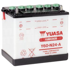 Аккумулятор YUASA Y60-N24-A - Аккумуляторы YUASA - аккумуляторы - Мотозапчасти - Интернет-магазин мотоэкипировки и мотозапчастей MотоГанза