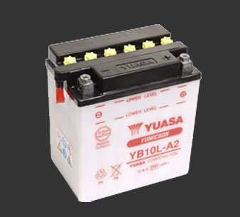 Аккумулятор YUASA YB10L-A2 - Аккумуляторы YUASA - аккумуляторы - Мотозапчасти - Интернет-магазин мотоэкипировки и мотозапчастей MотоГанза