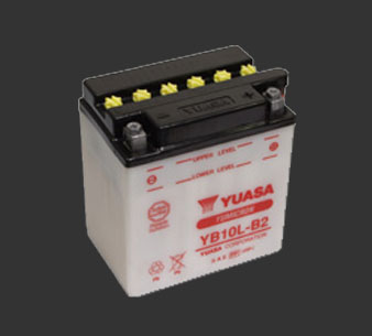 Аккумулятор YUASA YB10L-B2 с электролитом - Аккумуляторы YUASA - аккумуляторы - Мотозапчасти - Интернет-магазин мотоэкипировки и мотозапчастей MотоГанза