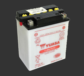 Аккумулятор YUASA YB14L-A - Аккумуляторы YUASA - аккумуляторы - Мотозапчасти - Интернет-магазин мотоэкипировки и мотозапчастей MотоГанза