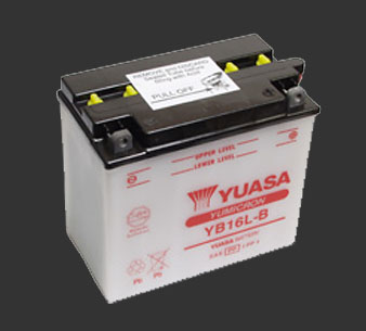 Аккумулятор YUASA YB16L-B - Аккумуляторы YUASA - аккумуляторы - Мотозапчасти - Интернет-магазин мотоэкипировки и мотозапчастей MотоГанза
