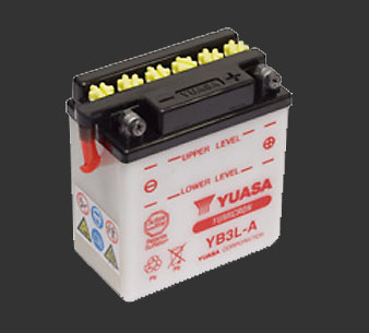 Аккумулятор YUASA YB3L-A - Аккумуляторы YUASA - аккумуляторы - Мотозапчасти - Интернет-магазин мотоэкипировки и мотозапчастей MотоГанза
