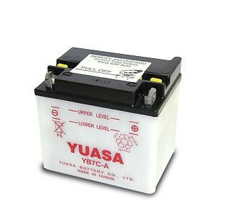 Аккумулятор YUASA YB7C-A - Аккумуляторы YUASA - аккумуляторы - Мотозапчасти - Интернет-магазин мотоэкипировки и мотозапчастей MотоГанза