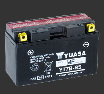 Аккумулятор YUASA YT7B-BS(7B-4) - Аккумуляторы YUASA - аккумуляторы - Мотозапчасти - Интернет-магазин мотоэкипировки и мотозапчастей MотоГанза