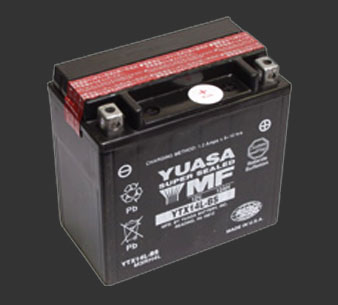 Аккумулятор YUASA YTX14L-BS - Аккумуляторы YUASA - аккумуляторы - Мотозапчасти - Интернет-магазин мотоэкипировки и мотозапчастей MотоГанза